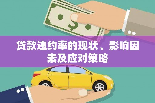 昭苏贷款违约率的现状、影响因素及应对策略