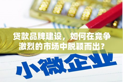 吕梁贷款品牌建设，如何在竞争激烈的市场中脱颖而出？