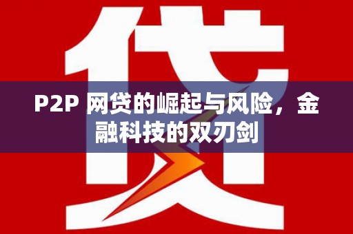 仑背P2P 网贷的崛起与风险，金融科技的双刃剑