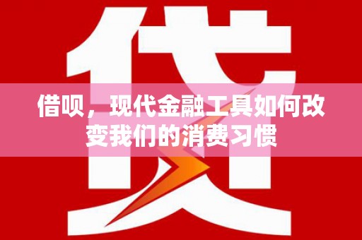 兴庆借呗，现代金融工具如何改变我们的消费习惯