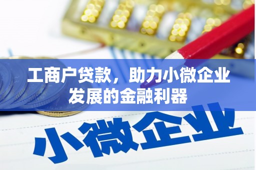 西丰工商户贷款，助力小微企业发展的金融利器