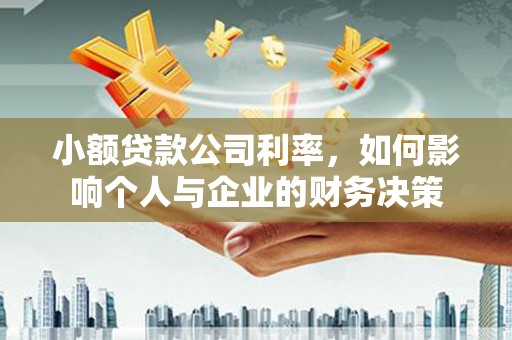 田家庵小额贷款公司利率，如何影响个人与企业的财务决策
