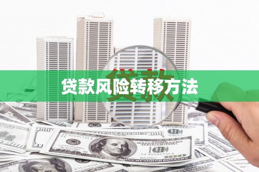 宁江贷款风险转移方法