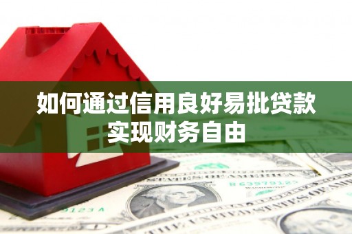 黄梅如何通过信用良好易批贷款实现财务自由