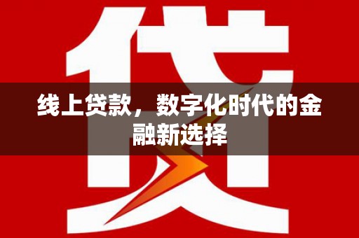 田中线上贷款，数字化时代的金融新选择