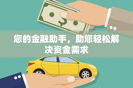 丰原您的金融助手，助您轻松解决资金需求