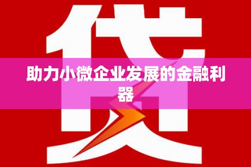 阿巴嘎旗助力小微企业发展的金融利器