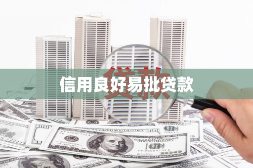长葛信用良好易批贷款