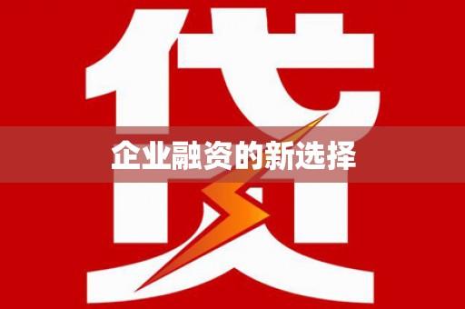 乾安企业融资的新选择